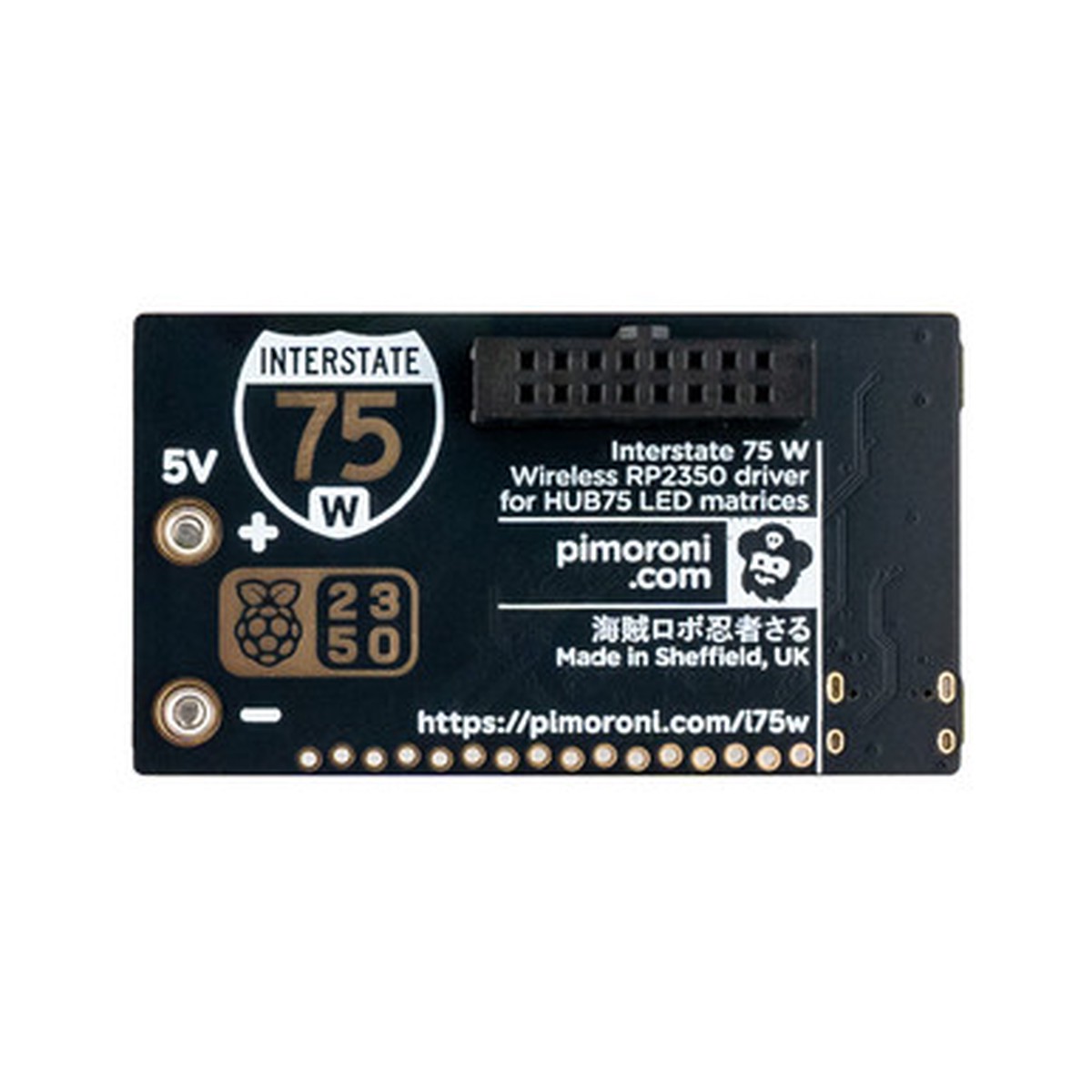 hot-sale-interstate-75-w-rp2350-rgb-led-matrix-driver-board-only