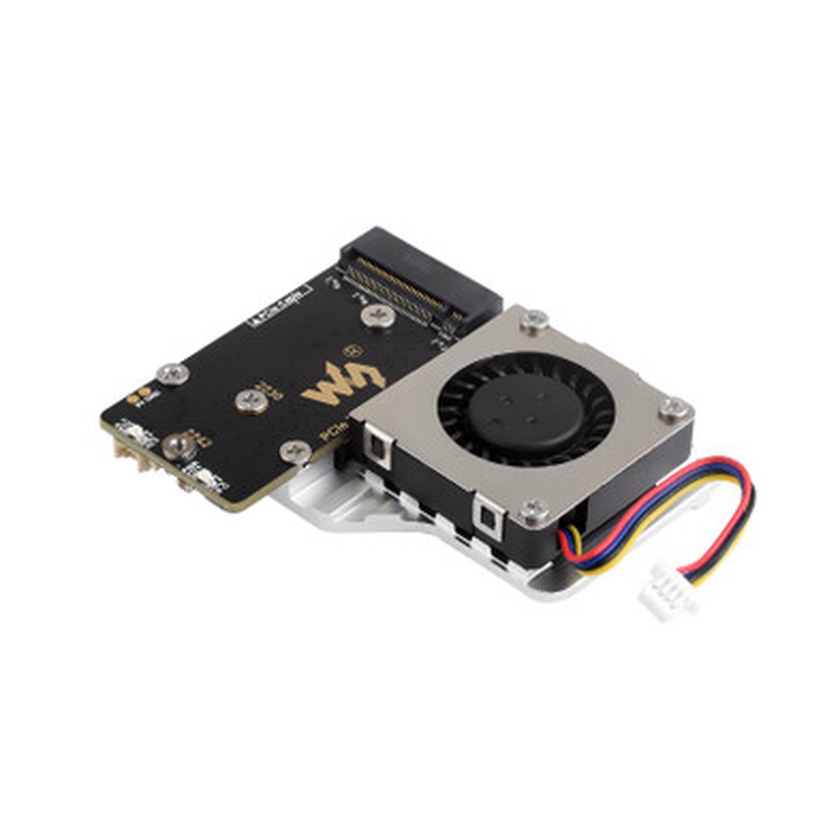 pcie-to-m-2-adapter-board-e-for-raspberry-pi-5-pwm-cooling-fan-nvme-protocol-m-2-ssd