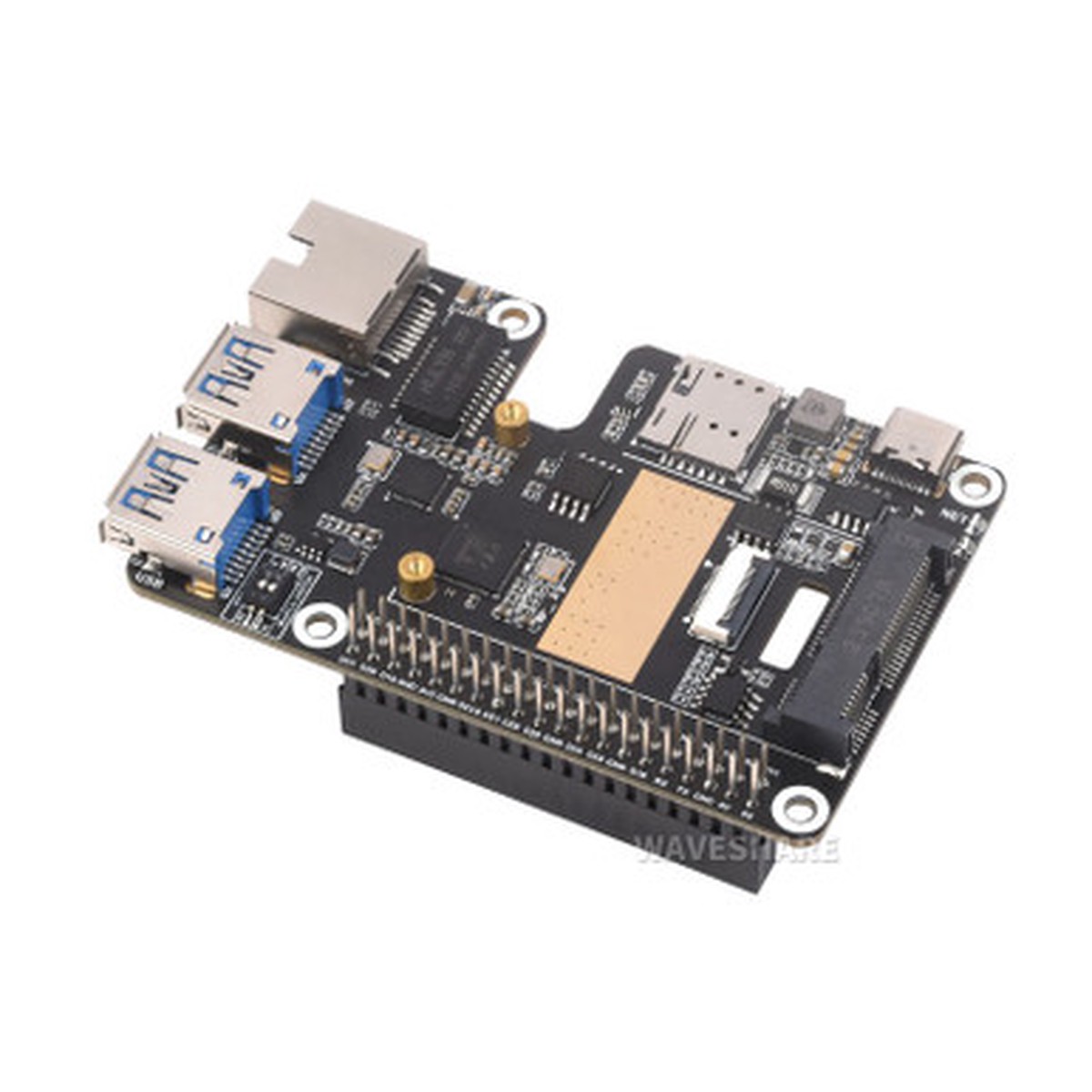 pcie-to-minipcie-gigabit-ethernet-usb-3-2-gen1-hat-for-raspberry-pi-5-compatible-w-minipcie-interface-4g-module