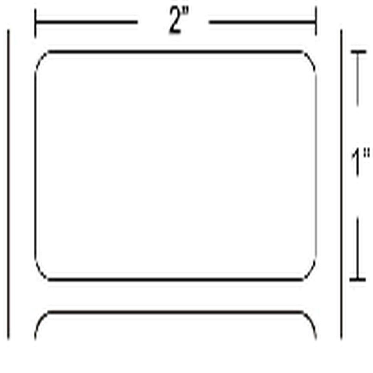 label-kimdura-polypropylene-2x1in-50-8x25-4mm-tt-polypro-4000t-high-performance-coated-permanent-adhesive-1in-25-4mm-core-260-roll-12-box-82414