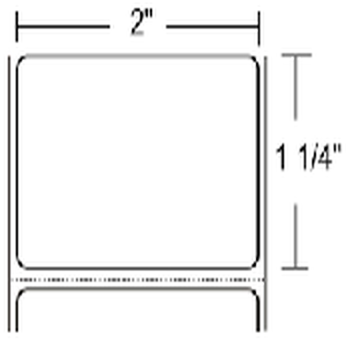 label-polypropylene-2x1-25in-50-8x31-8mm-tt-polypro-3000t-coated-permanent-adhesive-1in-25-4mm-core-1720-roll-8-box-plain-18925