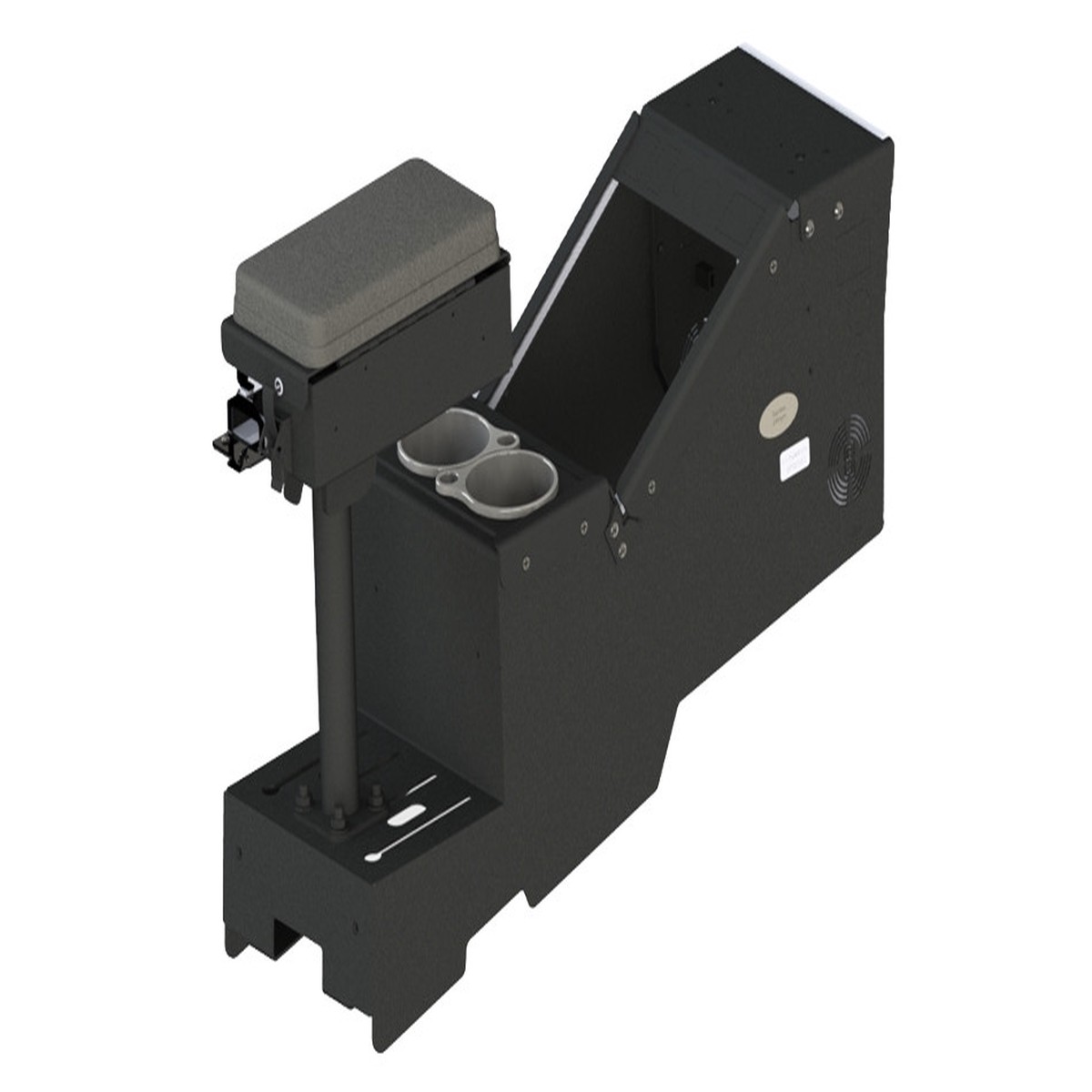 kit-2020-ford-utility-short-console-box-with-cup-holder-and-printer-armrest-7170-0735-02-7170-0735-02