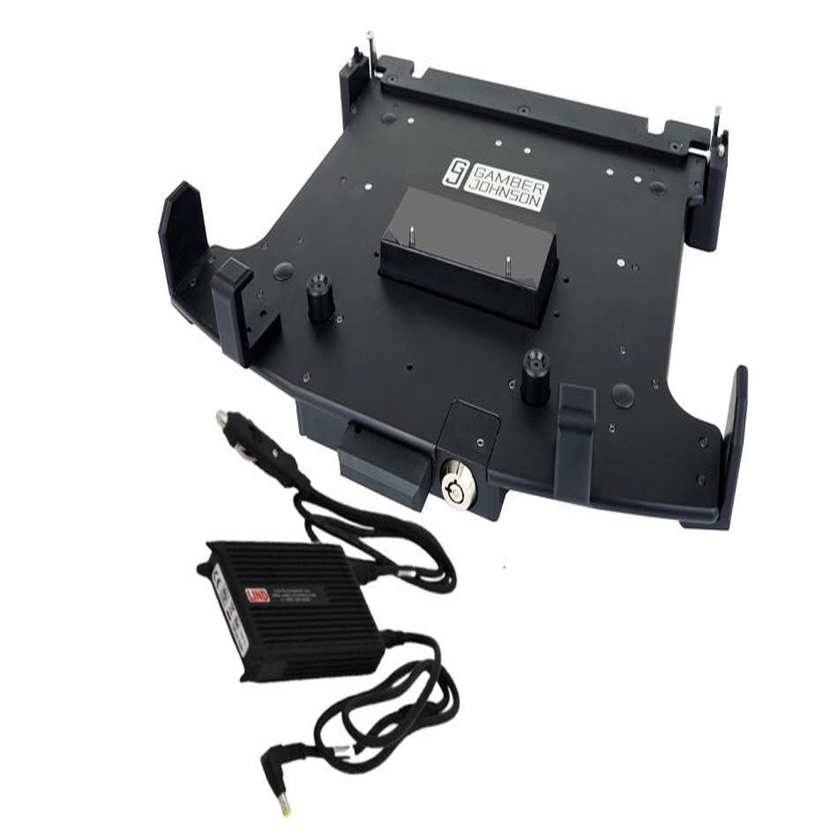 panasonic-toughbook-54-55-trimline-laptop-cradle-no-electronics-with-lind-auto-power-adapter-7300-0216-7300-0373-99-7300-0373-99