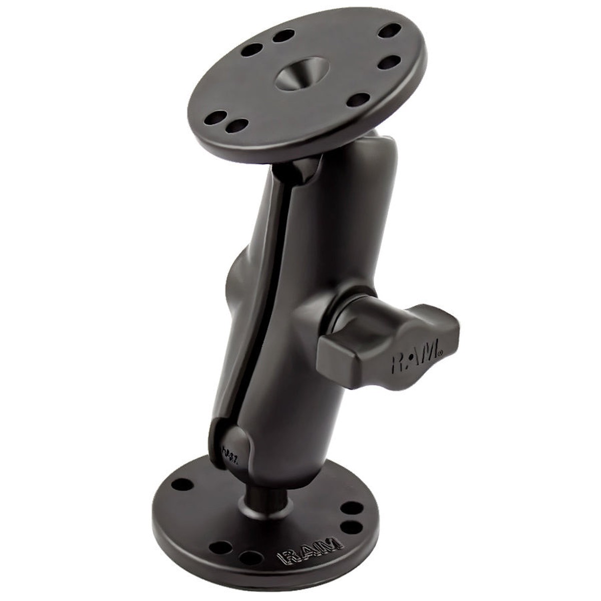 ram-universal-double-ball-mount-with-two-round-plates-b-size-medium-ram-b-101u-ram-b-101u