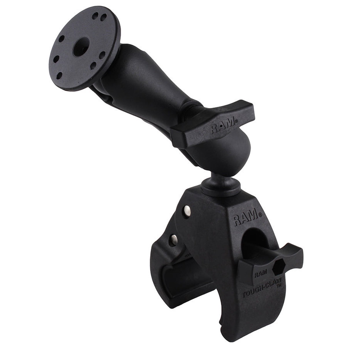 ram-tough-claw-large-clamp-double-ball-mount-with-round-plate-rap-401-202u