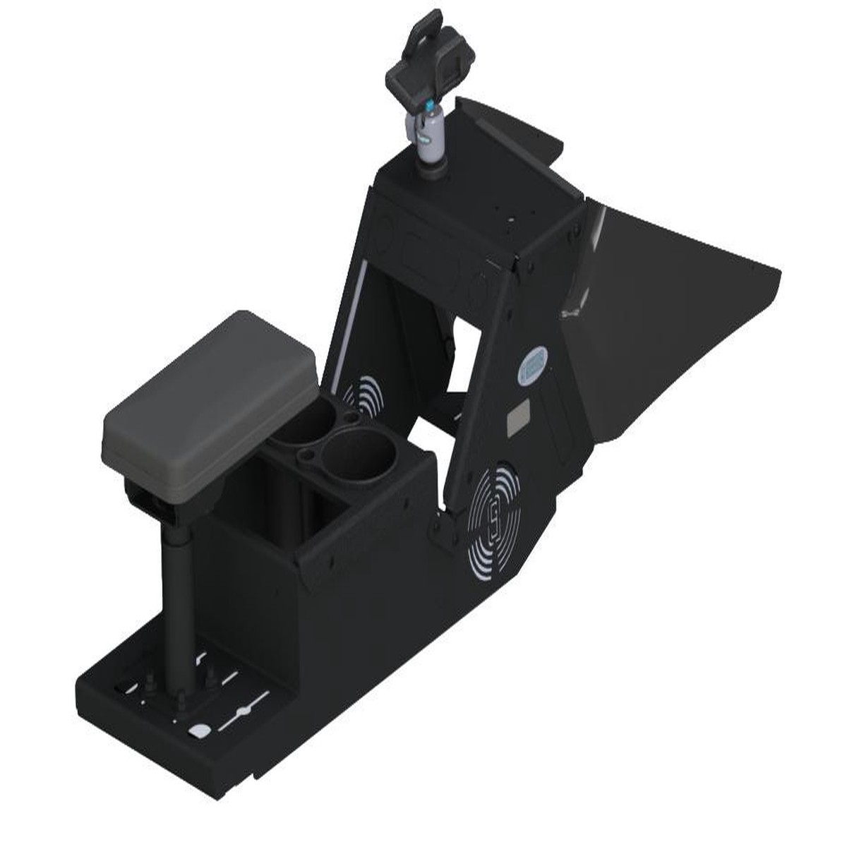 kit-2021-dodge-charger-8-5-console-with-cup-holder-phone-mount-and-rear-armrest-7170-0927-01-7170-0927-01
