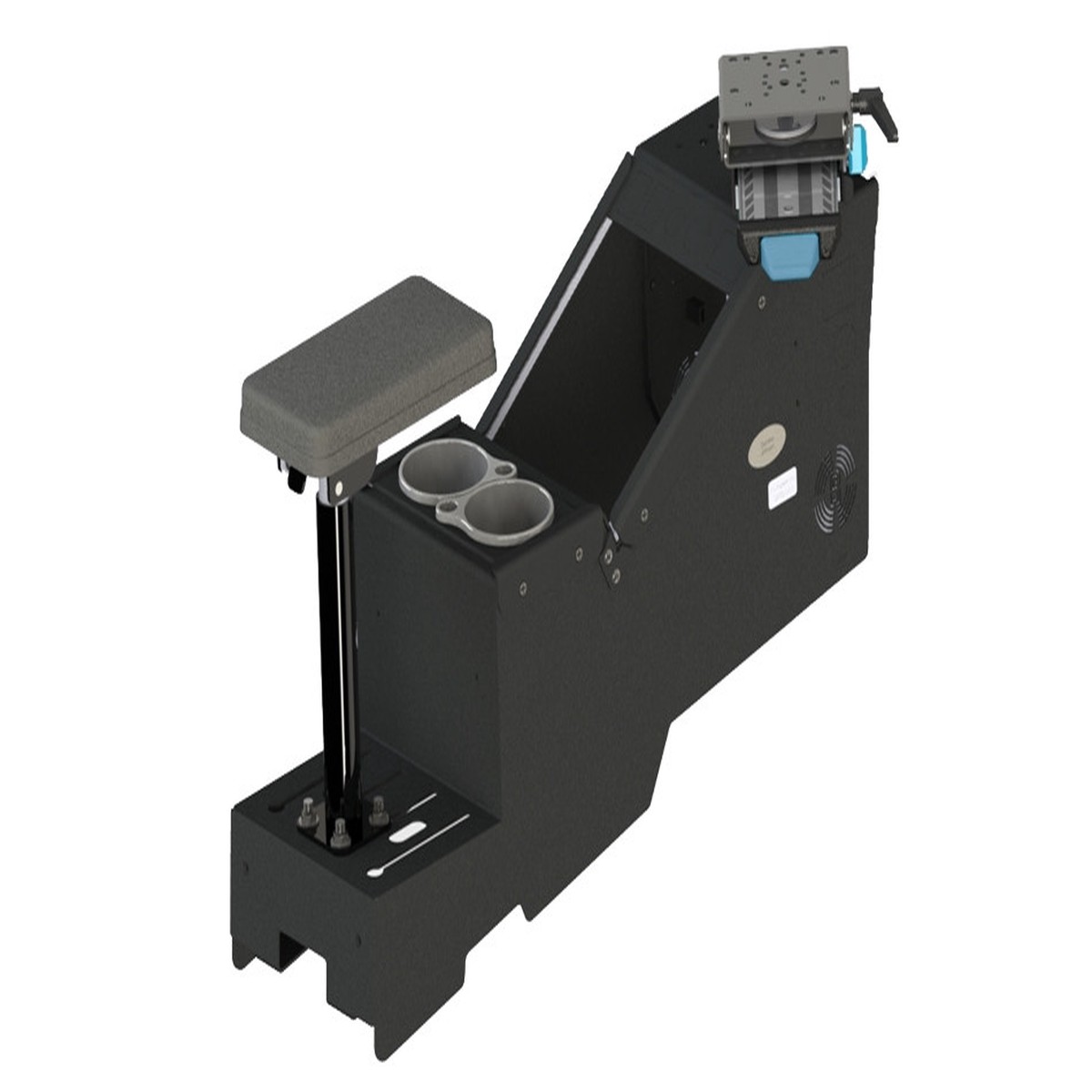 kit-2020-ford-utility-short-console-box-with-cup-holder-pole-armrest-and-7-xe-7170-0735-06-7170-0735-06