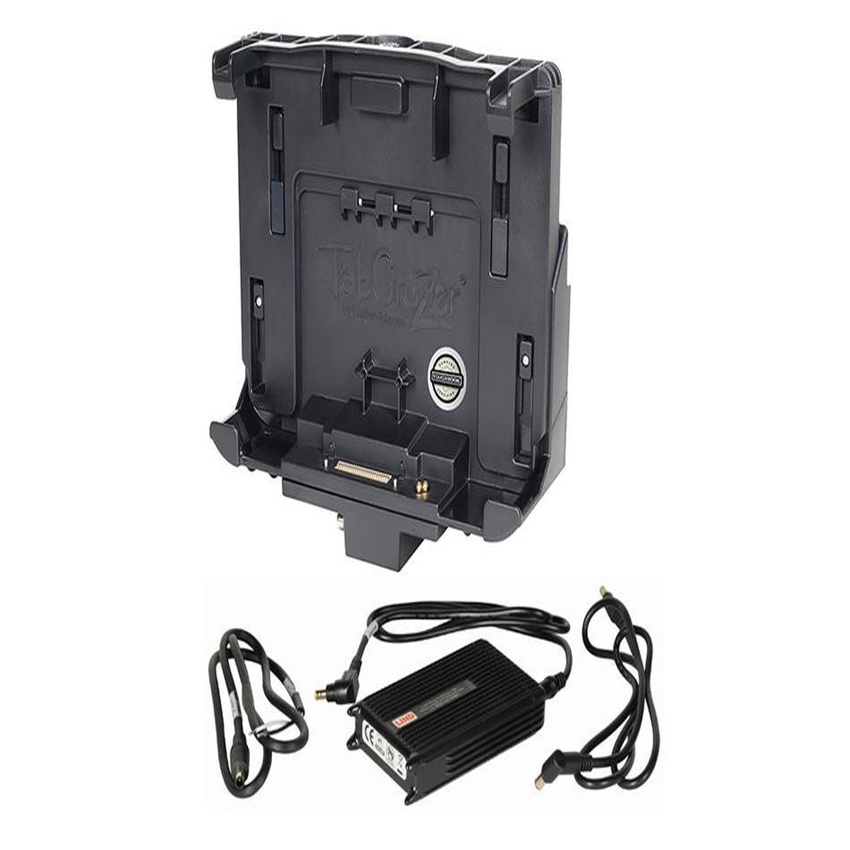 kit-panasonic-toughpad-fz-g1-g2-docking-station-dual-rf-vesa-hole-pattern-with-lind-11-16v-auto-power-adapter-with-bare-wire-lead-7170-0930-02-7170-0930-02