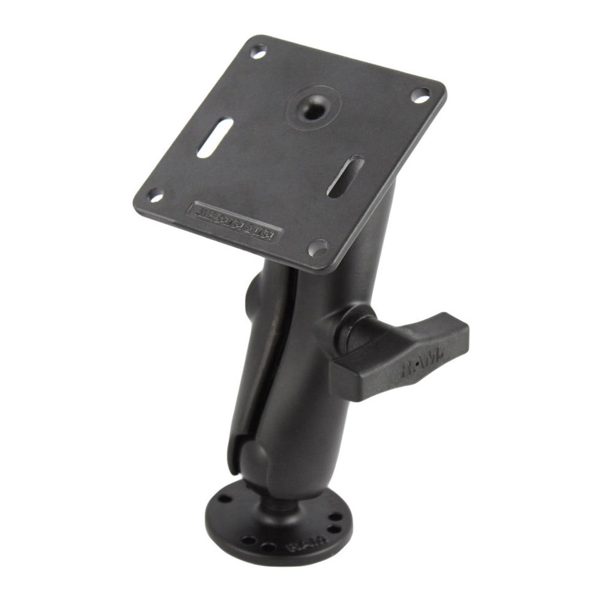 ram-double-ball-mount-with-75x75mm-vesa-plate-ram-101u-2461