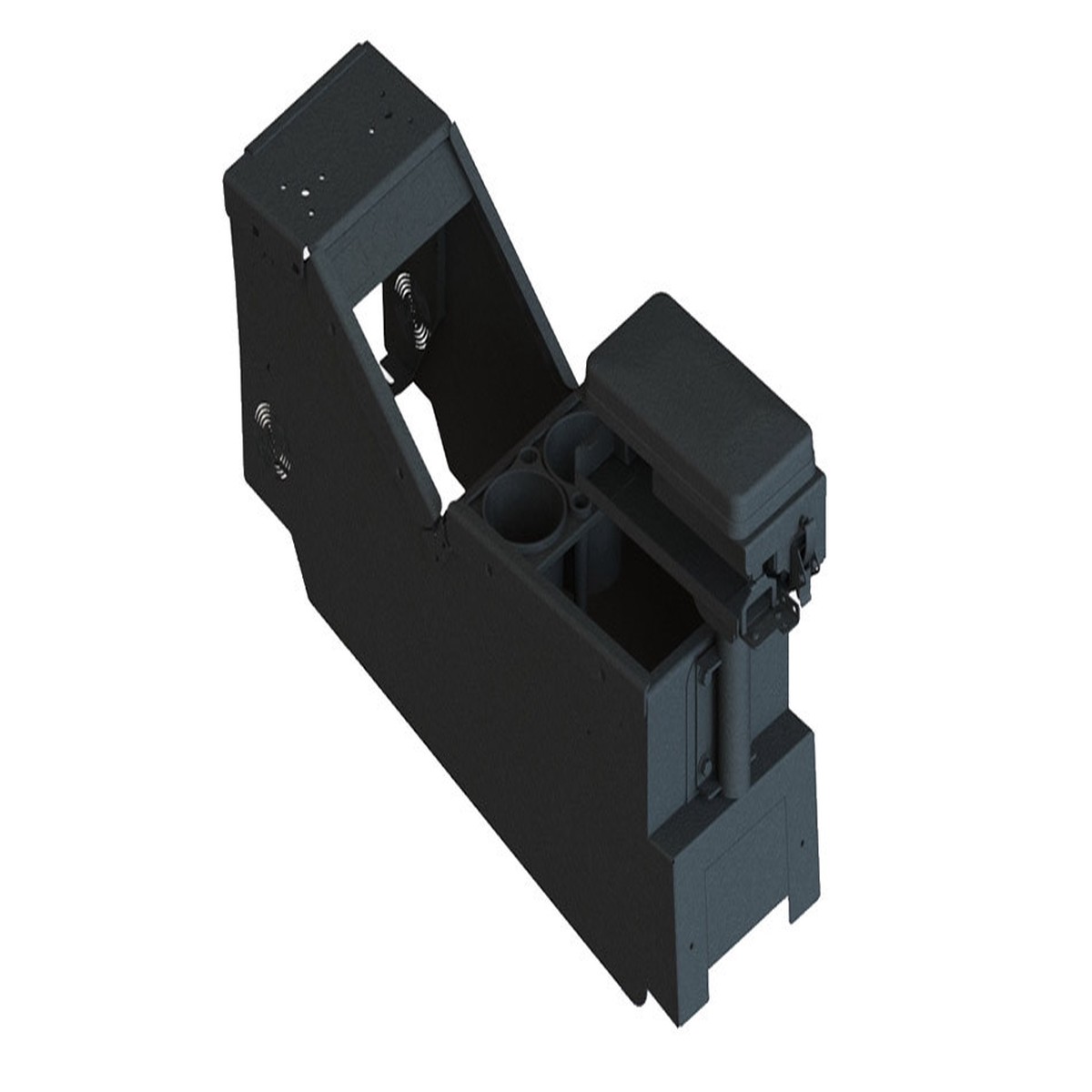 kit-2020-ford-utility-low-profile-console-box-with-cup-holder-and-printer-armrest-7170-0734-02-7170-0734-02
