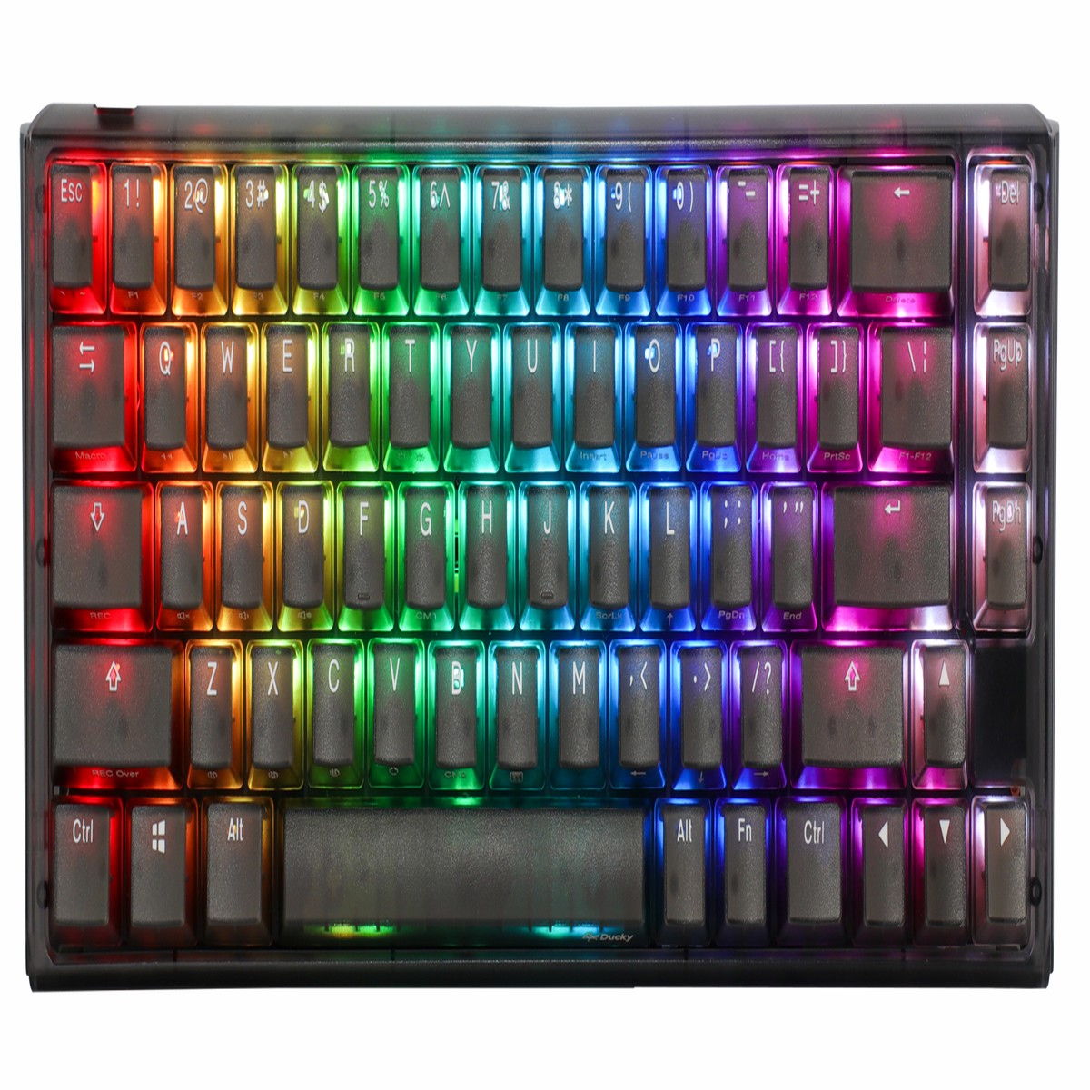 ducky-one-3-sf-aura-clear-black-65-hotswap-rgb-double-shot-abs-mechanical-keyboard
