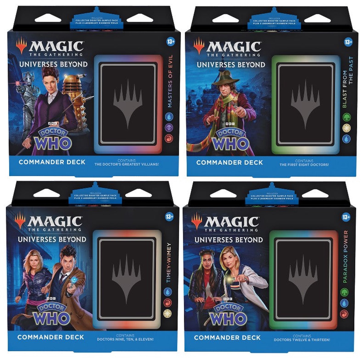 magic-the-gathering-doctor-who-commander-deck-display-4-pack
