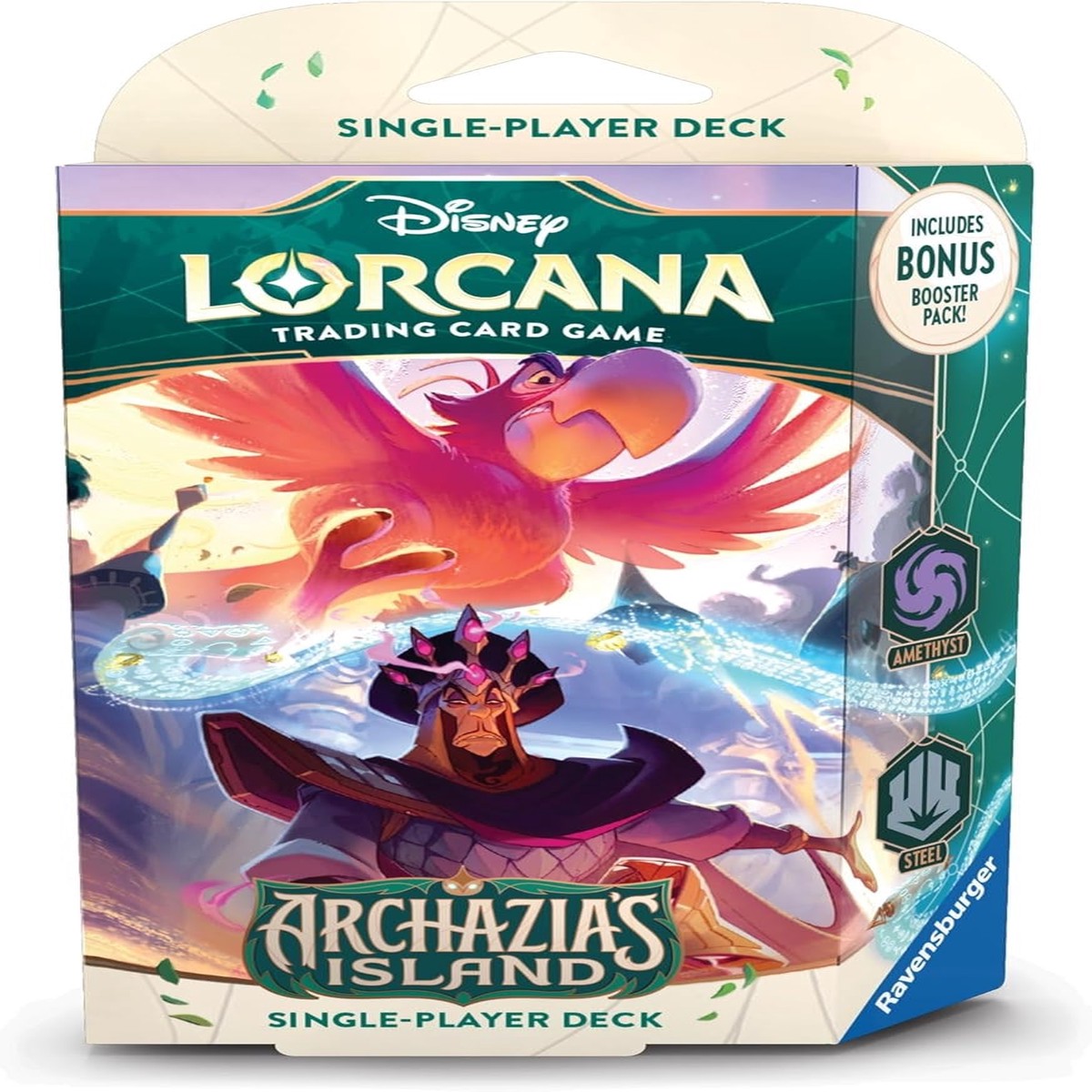 disney-lorcana-archazia-s-island-starter-deck-feared-and-feathered-amethyst-steel