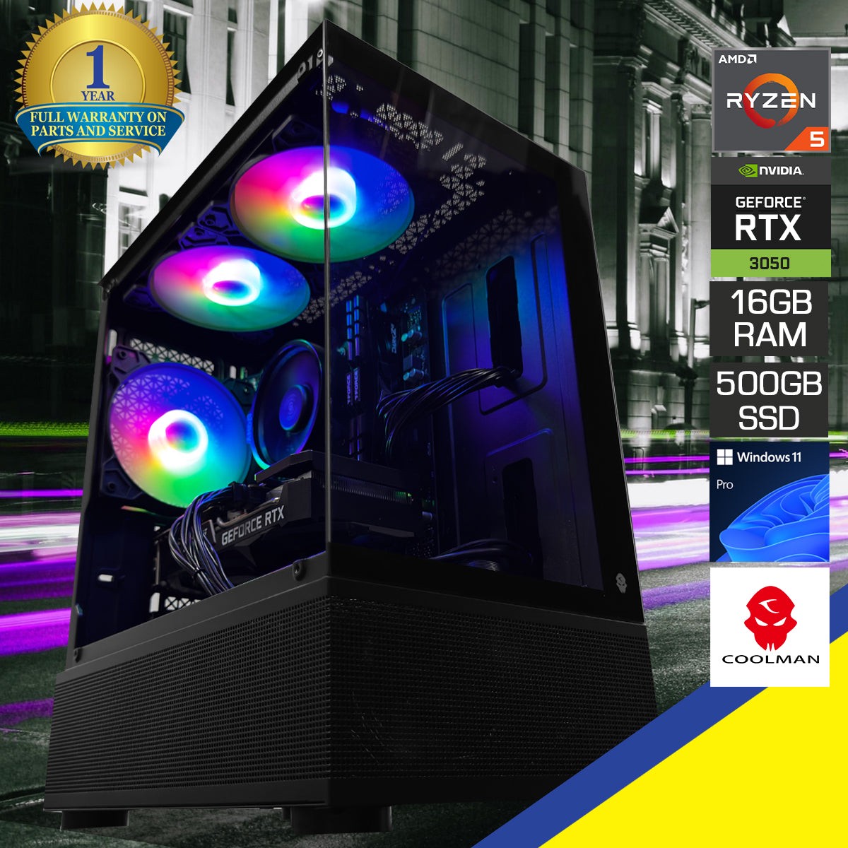 alpha-reyna-black-desktop-gaming-pc-amd-ryzen-5-5500-16gb-2x8gb-ram-500gb-ssd-rtx-3050-windows-11-pro