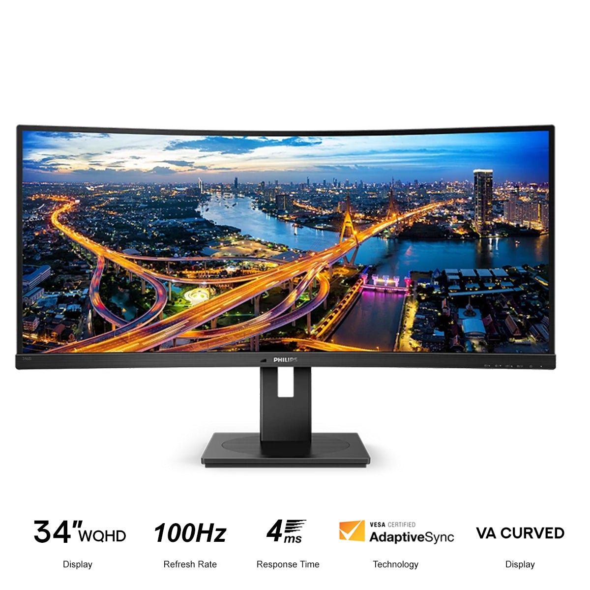 philips-b-line-346b1c-71-34-wqhd-3440x1440-100hz-4ms-gtg-va-curved-ultrawide-lcd-monitor-with-usb-c-dock-and-tilt-height-swivel-adjustment-black