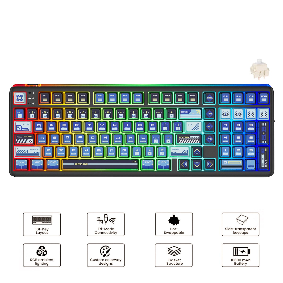royal-kludge-rk-r99-tri-mode-rgb-101-keys-hot-swappable-mechanical-keyboard-slide-cream-switch