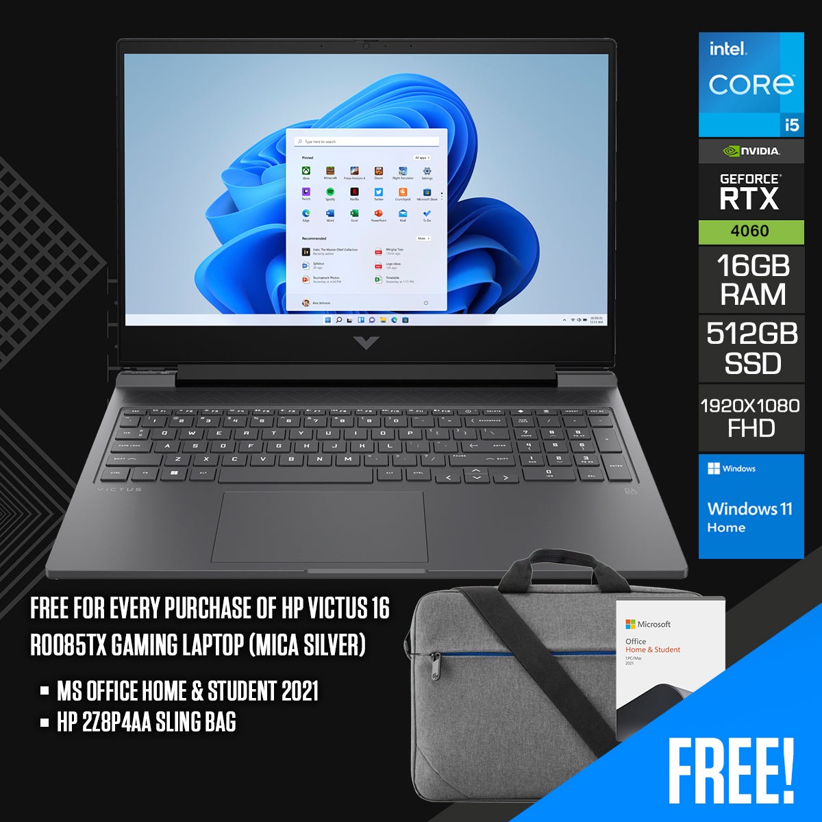 hp-victus-16-r0085tx-gaming-laptop-mica-silver-16-1-fhd-1920x1080-144hz-i5-13500hx-16gb-ram-512-gb-ssd-rtx-4060-windows-11-home-ms-office-home-student-2021-hp-2z8p4aa-sling-bag