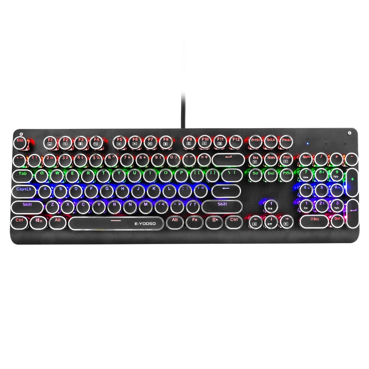 e-yooso-k-600-retro-rainbow-light-104-keys-wired-mechanical-keyboard-black-brown-switch