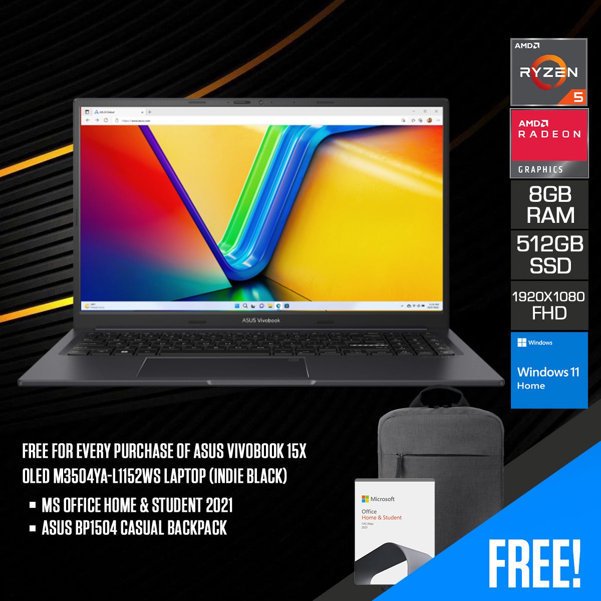 asus-vivobook-15x-oled-m3504ya-l1152ws-laptop-15-6-fhd-oled-ryzen-5-7530u-8gb-ram-512gb-ssd-amd-radeon-graphics-windows-11-home-ms-office-home-student-2021-asus-bp1504-casual
