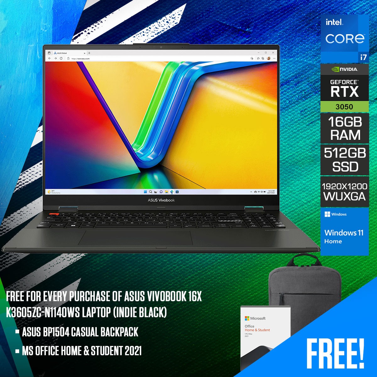 asus-vivobook-16x-k3605zc-n1140ws-laptop-16-wuxga-i7-12650h-16gb-ram-512-gb-ssd-rtx-3050-windows-11-home-ms-office-home-student-2021-asus-bp1504-casual-backpack