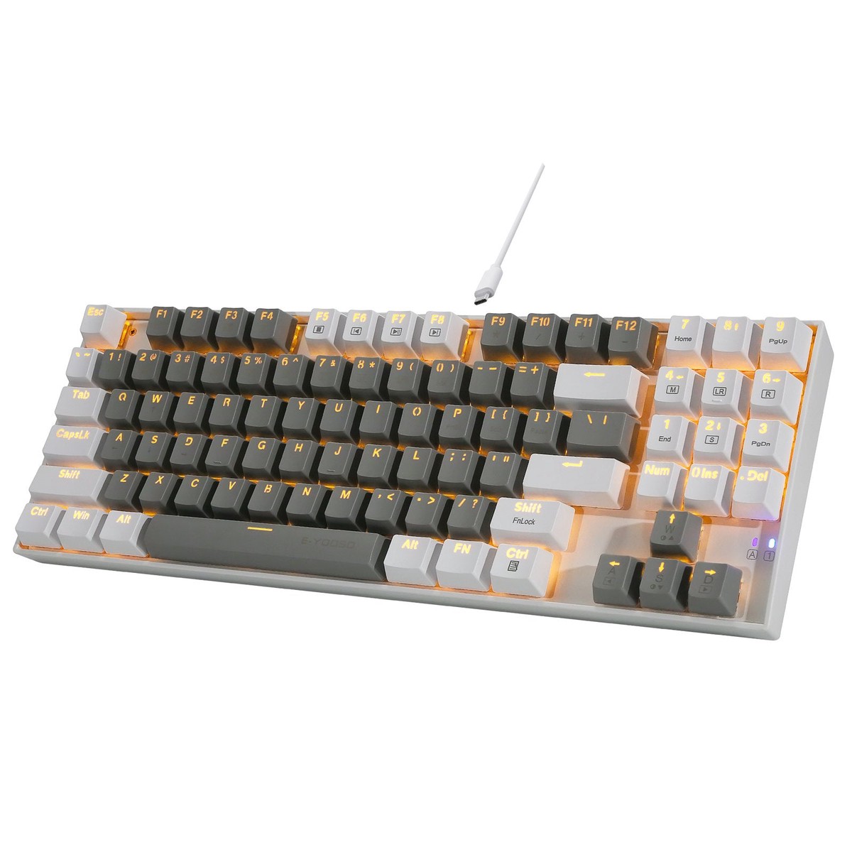 e-yooso-z-13-single-light-89-keys-mechanical-keyboard-grey-white-red-switch