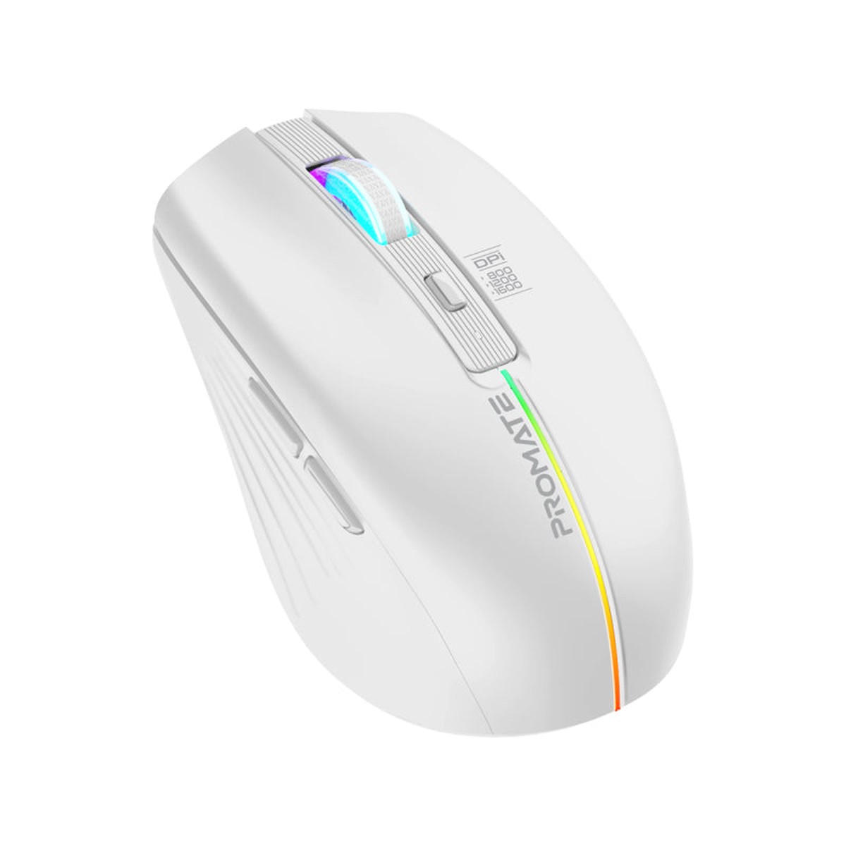 promate-kitt-2-4ghz-wireless-ergonomic-optical-mouse-with-led-rainbow-lights-white