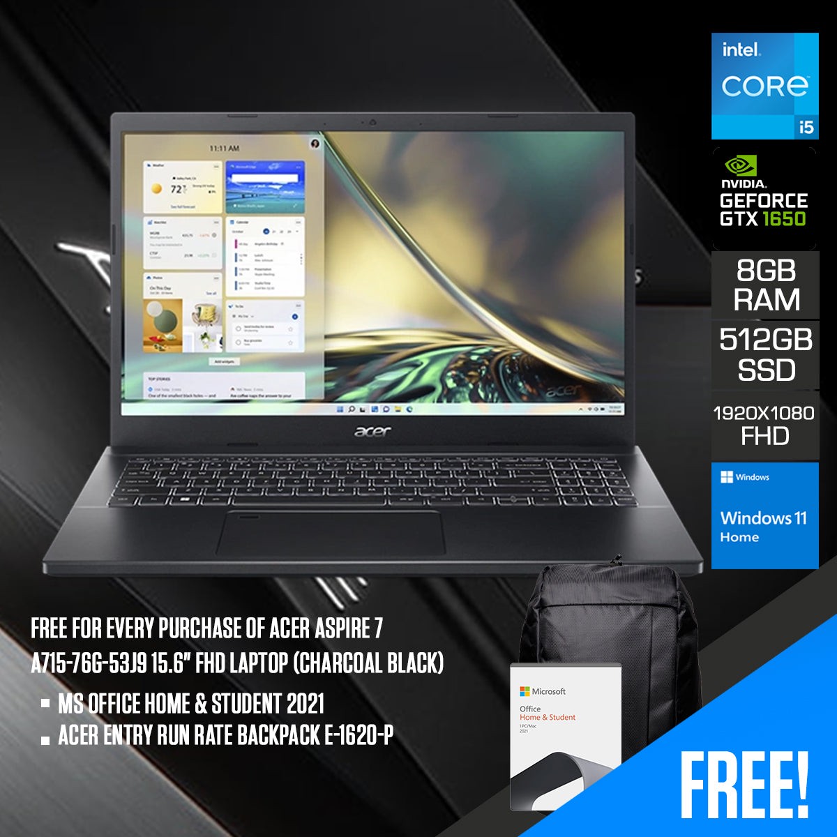 acer-aspire-7-a715-76g-53j9-laptop-15-6-fhd-1920-x-1080-i5-12450h-8gb-ram-512-ssd-gtx-1650-windows-11-home-ms-office-home-student-2021-acer-entry-run-rate-backpack-e-1620-p