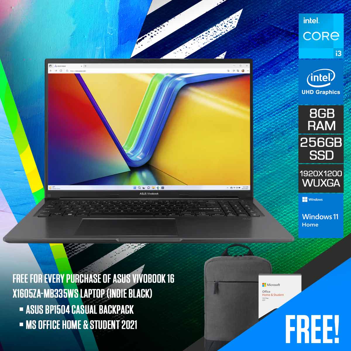 asus-vivobook-16-x1605za-mb335ws-laptop-16-0-inch-wuxga-i3-1215u-8gb-ram-256gb-ssd-intel-uhd-graphics-windows-11-home-ms-office-home-student-2021-asus-bp1504-casual-backpack