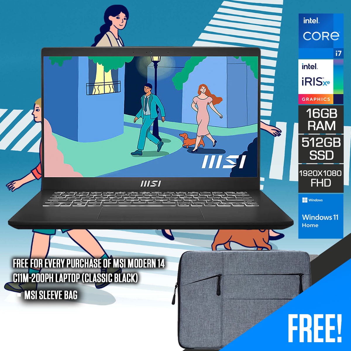 msi-modern-14-c11m-200ph-laptop-classic-black-14-fhd-1920-1080-i7-1195g7-16gb-ram-512gb-ssd-iris-xe-graphics-windows-11-home-msi-sleeve-bag