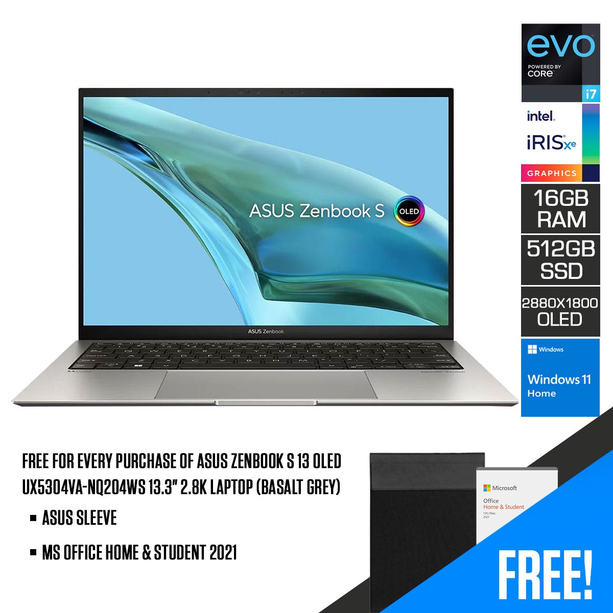 asus-zenbook-s-13-oled-ux5304va-nq204ws-13-3-2-8k-laptop-13-3-2-8k-oled-intel-core-i7-1355u-16gb-ram-512gb-ssd-intel-iris-xe-graphics-windows-11-home-ms-office-home-student-2021
