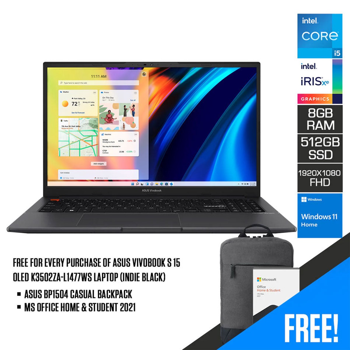 asus-vivobook-s-15-oled-k3502za-l1477ws-laptop-15-6-fhd-oled-i5-12500h-8gb-ram-512gb-ssd-intel-iris-xe-graphics-windows-11-home-ms-office-home-student-2021-asus-bp1504-casual