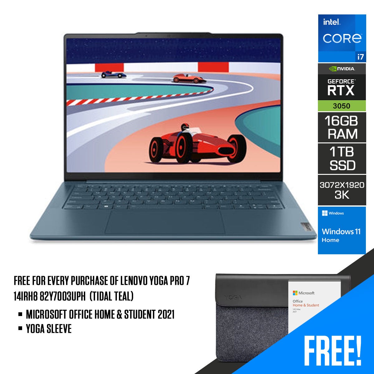 lenovo-yoga-pro-7-14irh8-82y7003uph-14-5-3k-ips-laptop-tidal-teal-14-5-3072x1920-i7-13700h-16gb-ram-1tb-ssd-rtx-3050-windows-11-home-ms-office-home-student-2021-yoga-sleeve