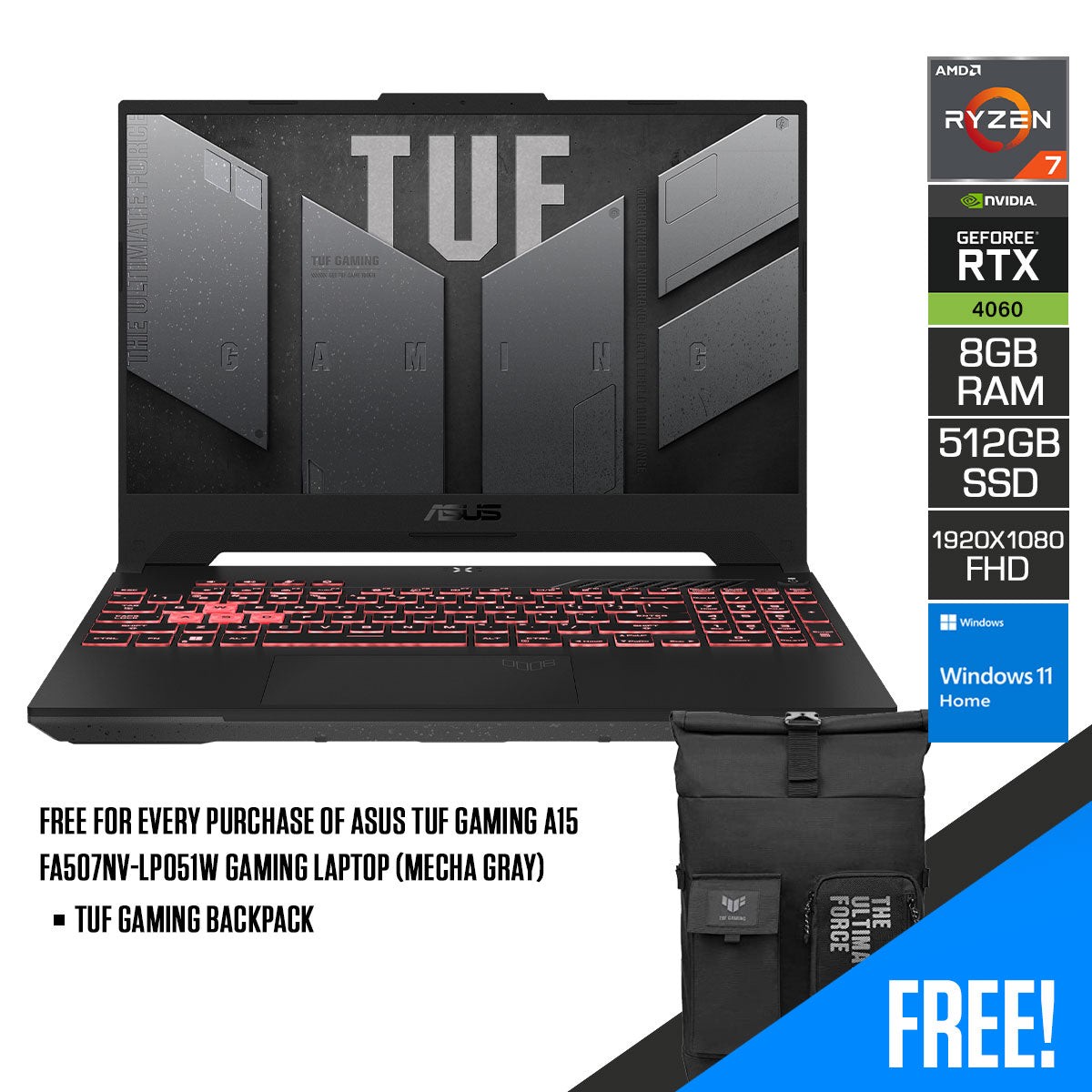 asus-tuf-gaming-a15-fa507nv-lp051w-gaming-laptop-mecha-gray-15-6-fhd-ryzen-7-7735hs-8gb-ddr5-512gb-ssd-rtx-4060-windows-11-home-tuf-gaming-backpack