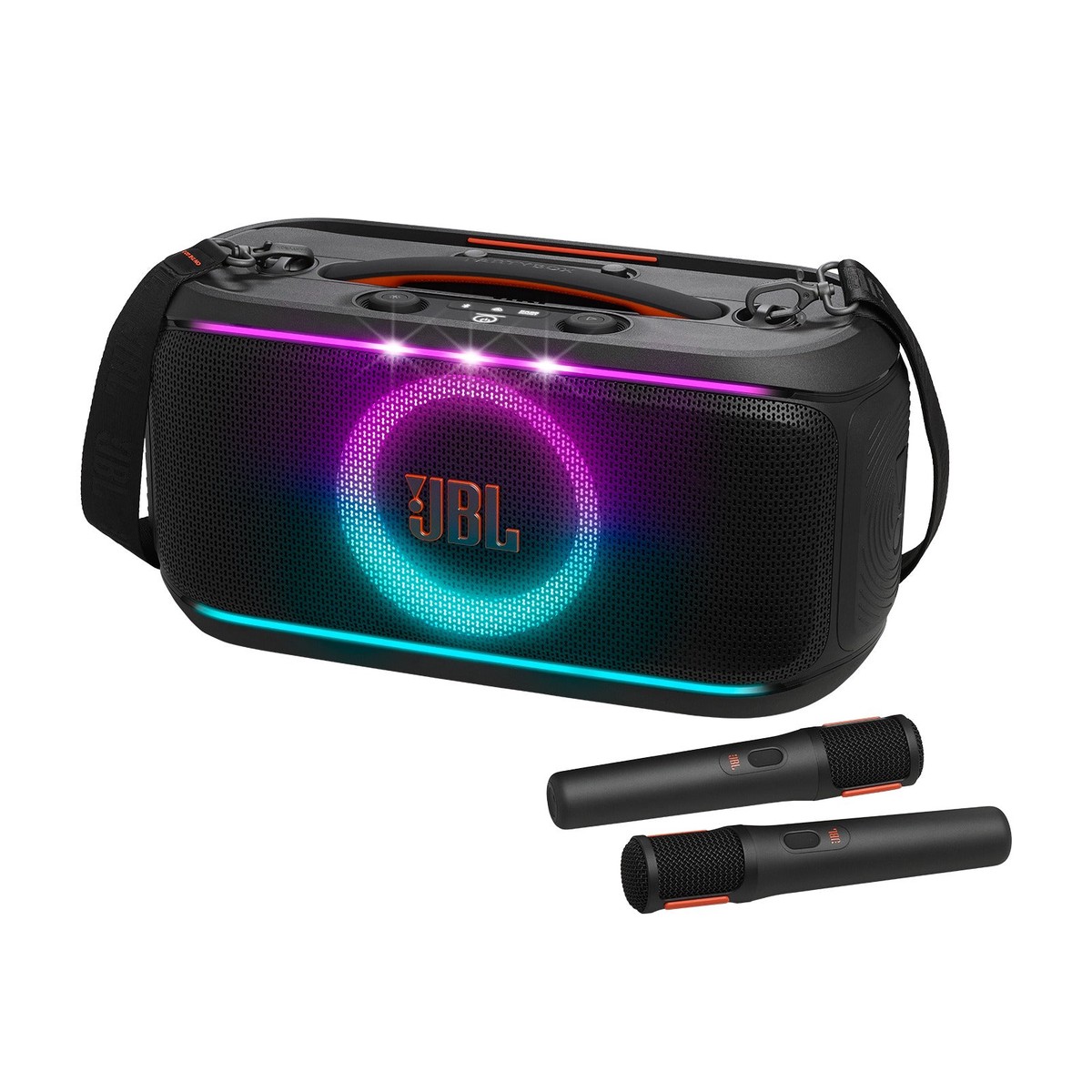 jbl-partybox-on-the-go-2-plus-powerful-portable-party-speaker-with-ai-sound-enhancement-wireless-mics-black