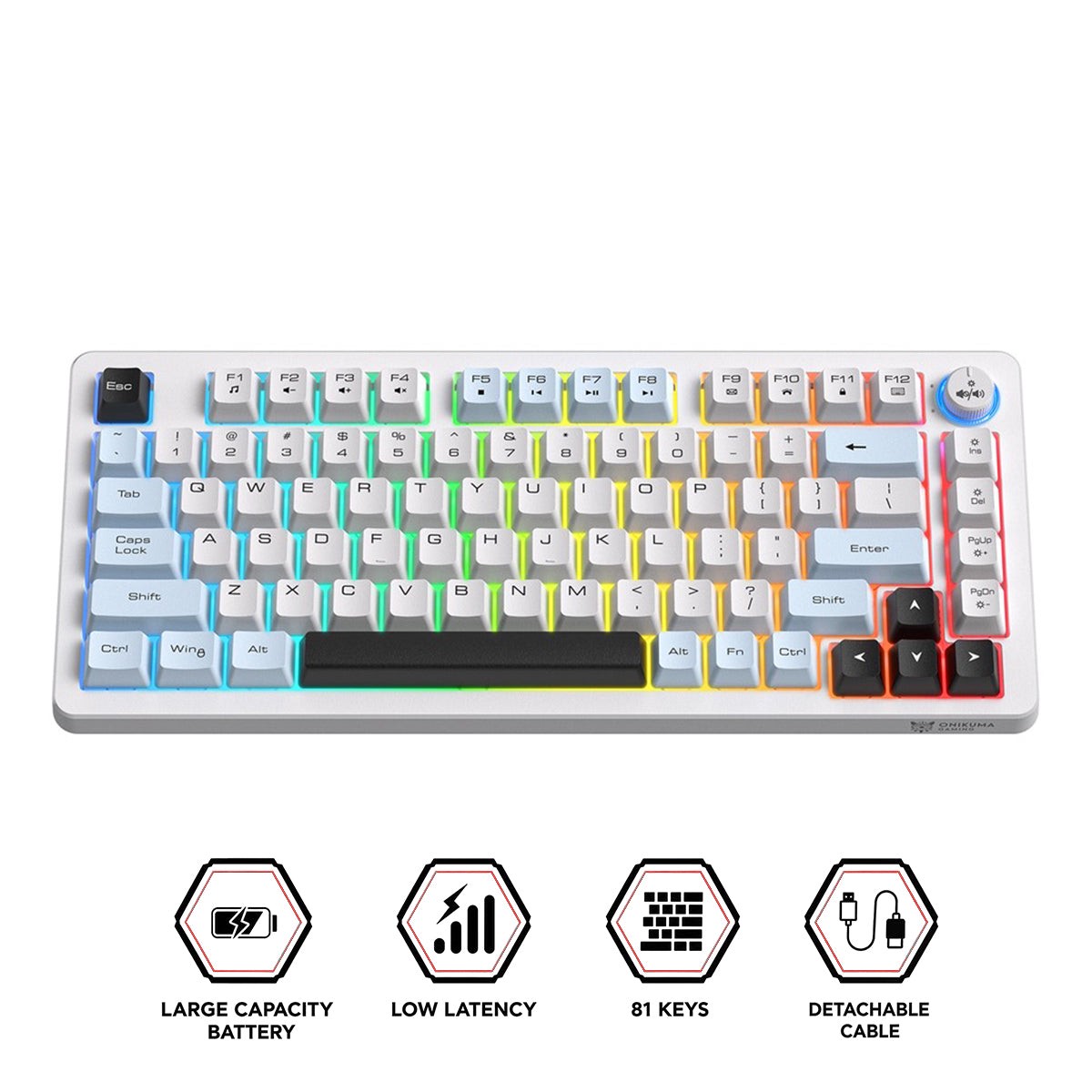 onikuma-mt501-81-keys-rgb-tri-mode-membrane-keyboard-white