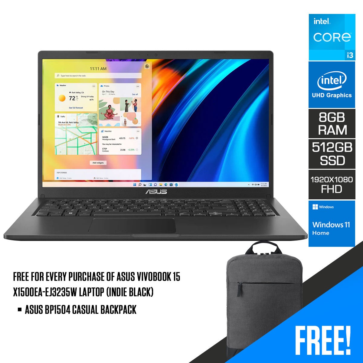 asus-vivobook-15-x1500ea-ej3235w-laptop-indie-black-15-6-fhd-1920-x-1080-i3-1115g4-8gb-ram-512gb-ssd-intel-uhd-graphics-windows-11-home-asus-bp1504-casual-backpack