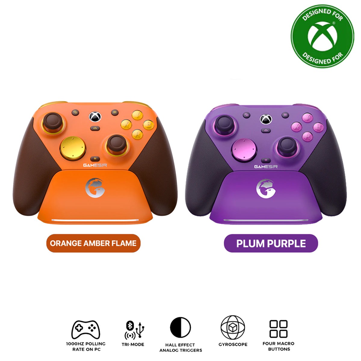 gamesir-g7-pro-tri-mode-wired-wireless-gaming-controller-for-xbox-mobile-pc-plum-purple-orange-amber-flame