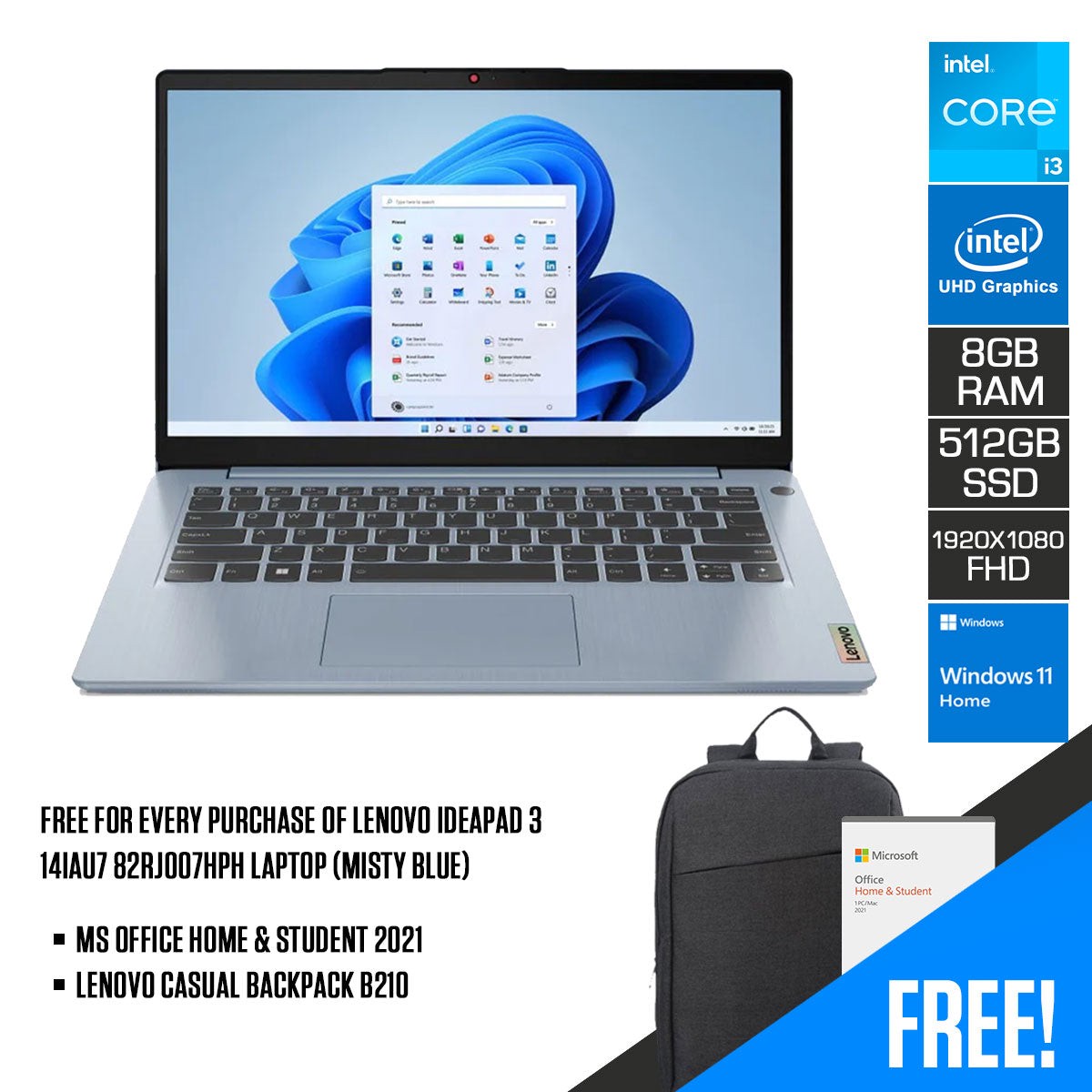 lenovo-ideapad-3-14iau7-82rj007hph-laptop-14-fhd-8gb-ram-512gb-ssd-intel-uhd-graphics-windows-11-home-ms-office-home-student-2021-lenovo-casual-backpack-b210