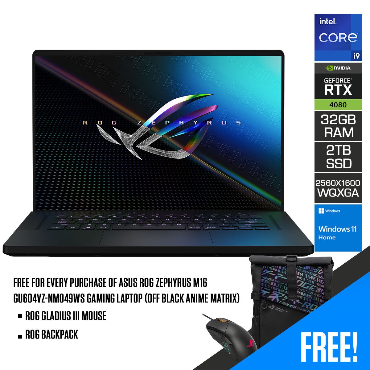 asus-rog-zephyrus-m16-gu604vz-nm049ws-gaming-laptop-16-qhd-i9-13900h-32gb-ram-2tb-ssd-rtx-4080-windows-11-home-rog-gladius-iii-mouse-rog-backpack