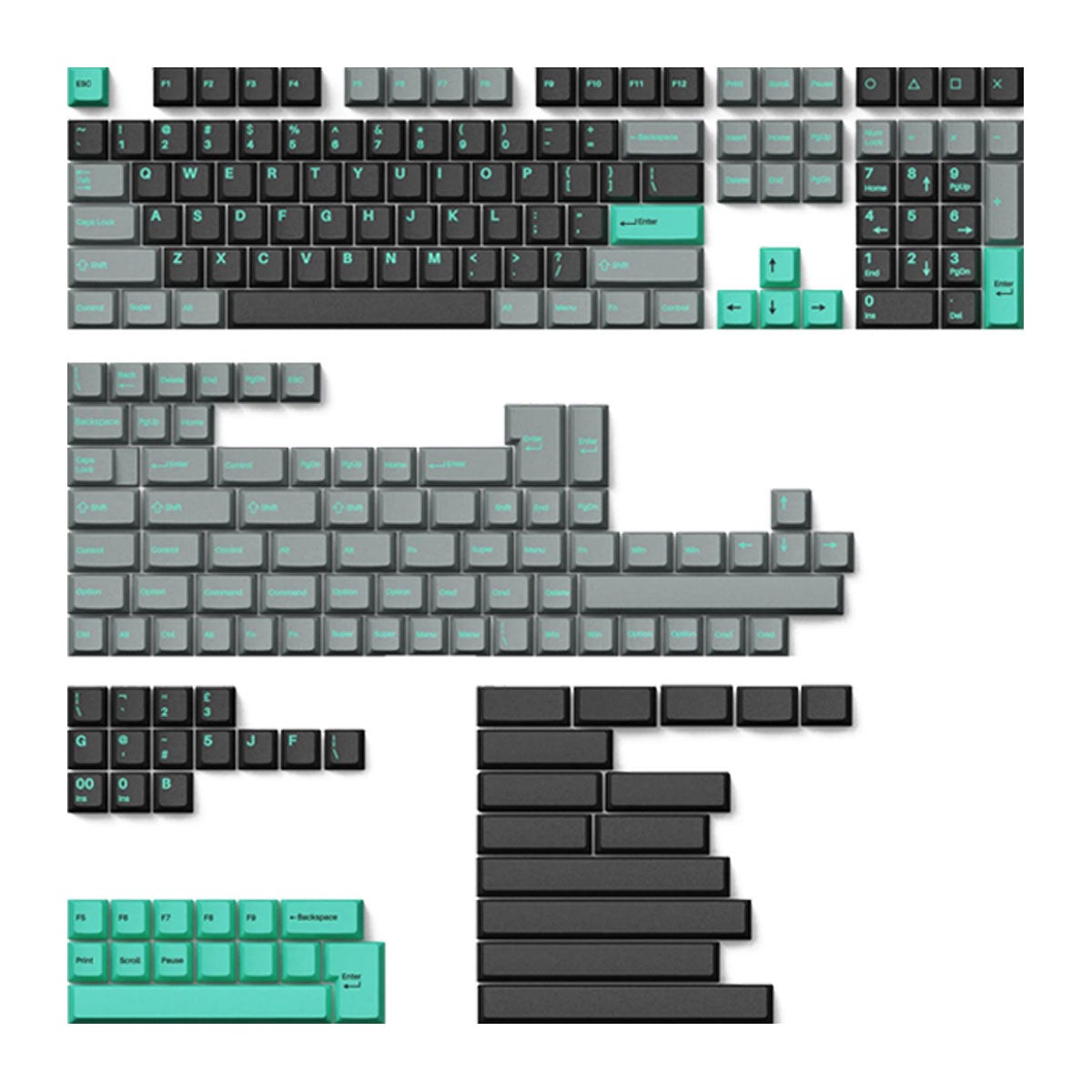 keychron-cherry-profile-double-shot-pbt-full-set-keycaps-hacker-mint-pbt-16