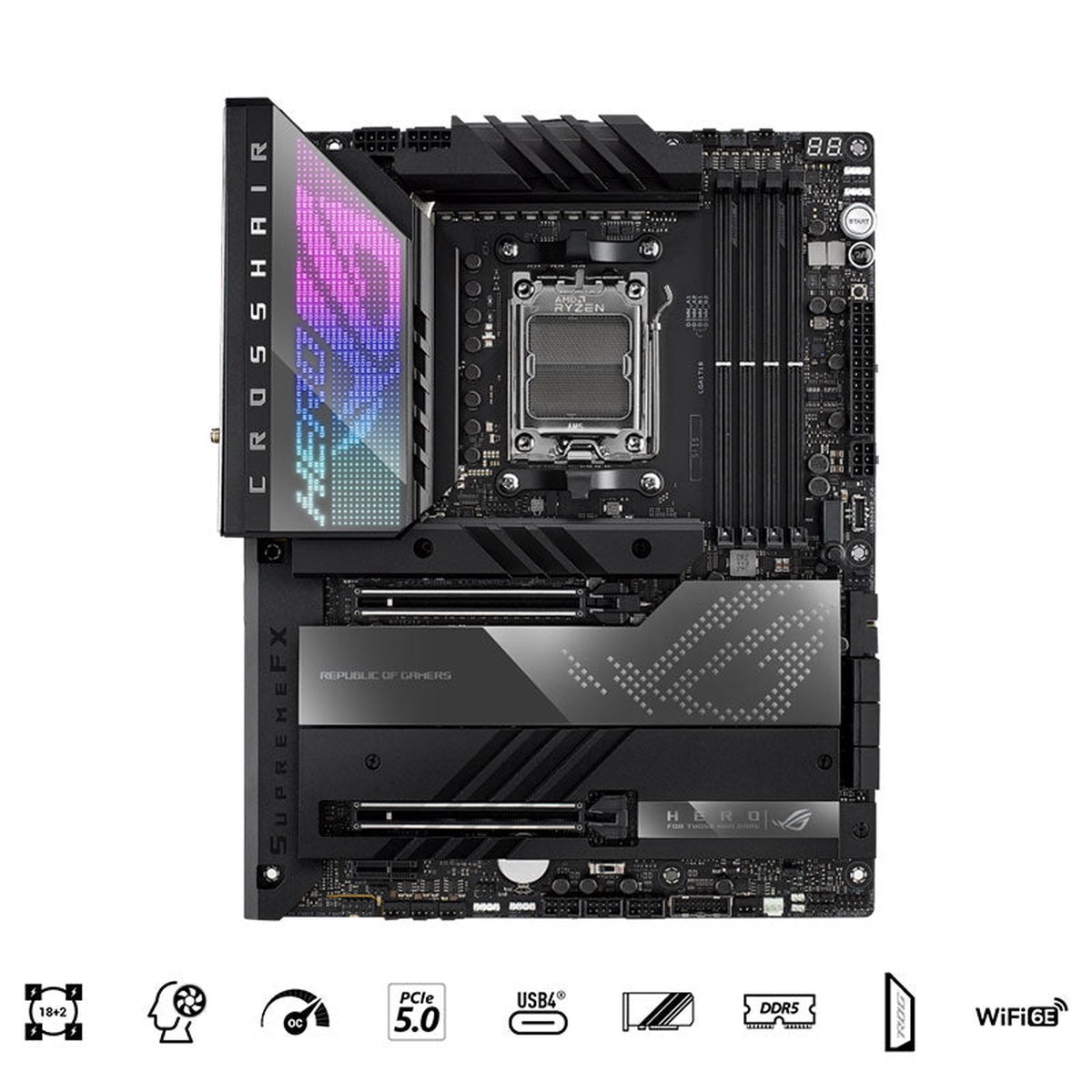 asus-rog-crosshair-x670e-hero-gaming-motherboard