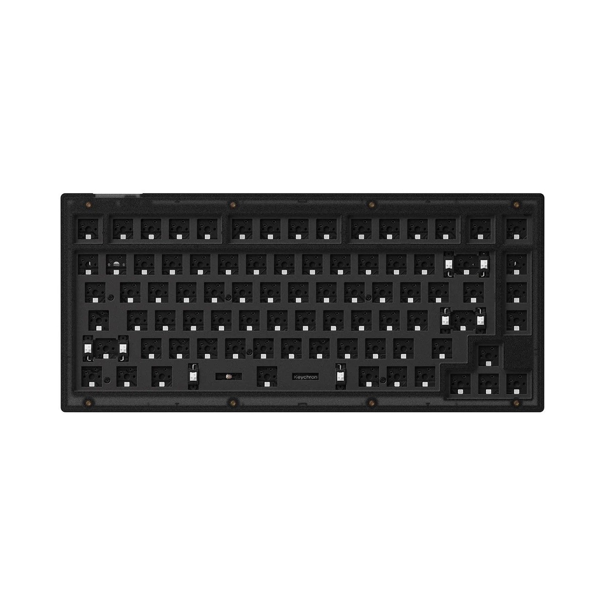 keychron-v1-qmk-barebone-knob-version-rgb-backlight-hot-swappable-wired-mechanical-keyboard-frosted-black-v1z1