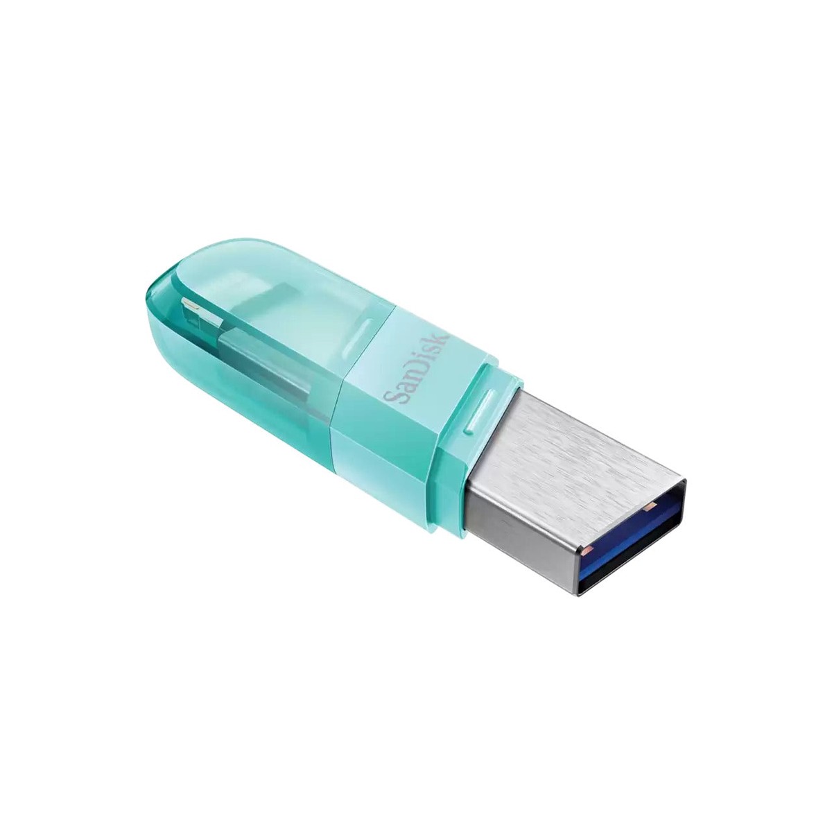 sandisk-ixpand-flip-64gb-2-in-1-flash-drive-with-lightning-usb-a-connectors-for-iphone-ipad-mint-green-sdix90n-064g-gn6nk