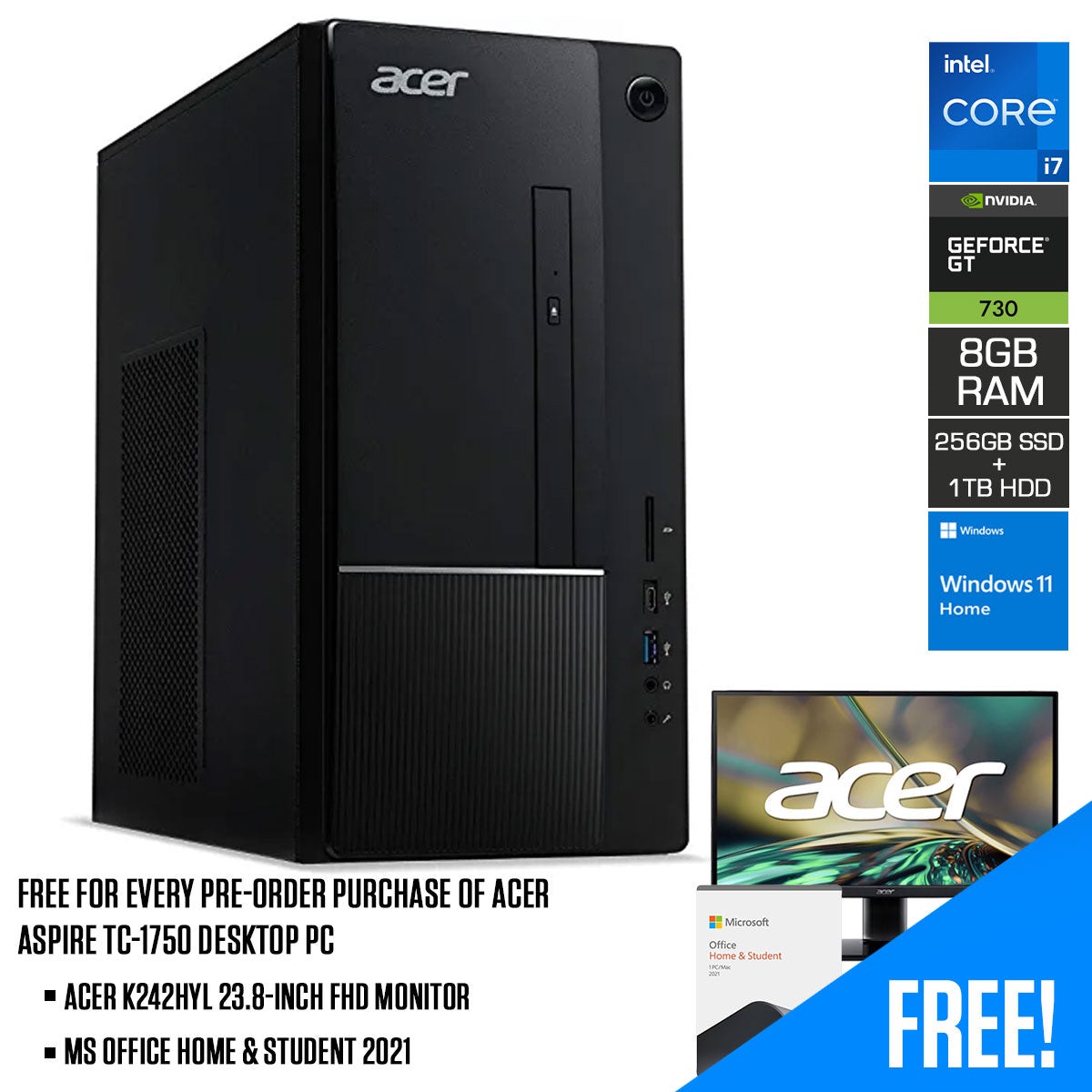 acer-aspire-tc-1750-desktop-pc-i7-12700-8gb-ram-ddr4-256gb-ssd-1tb-hdd-nvidia-gt730-windows-11-home-ms-office-home-student-2021-acer-k242hyl-23-8-inch-fhd-monitor