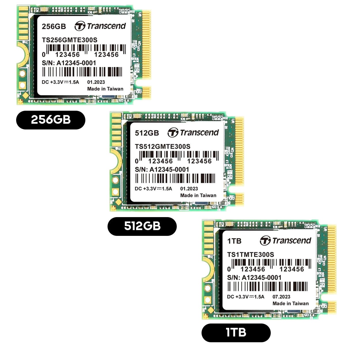 transcend-m-2-2230-pcie-gen-3-x4-3d-nand-nvme-ssd-256gb-512gb-1tb-ts256gmte300s-ts512gmte300s-ts1tmte300s