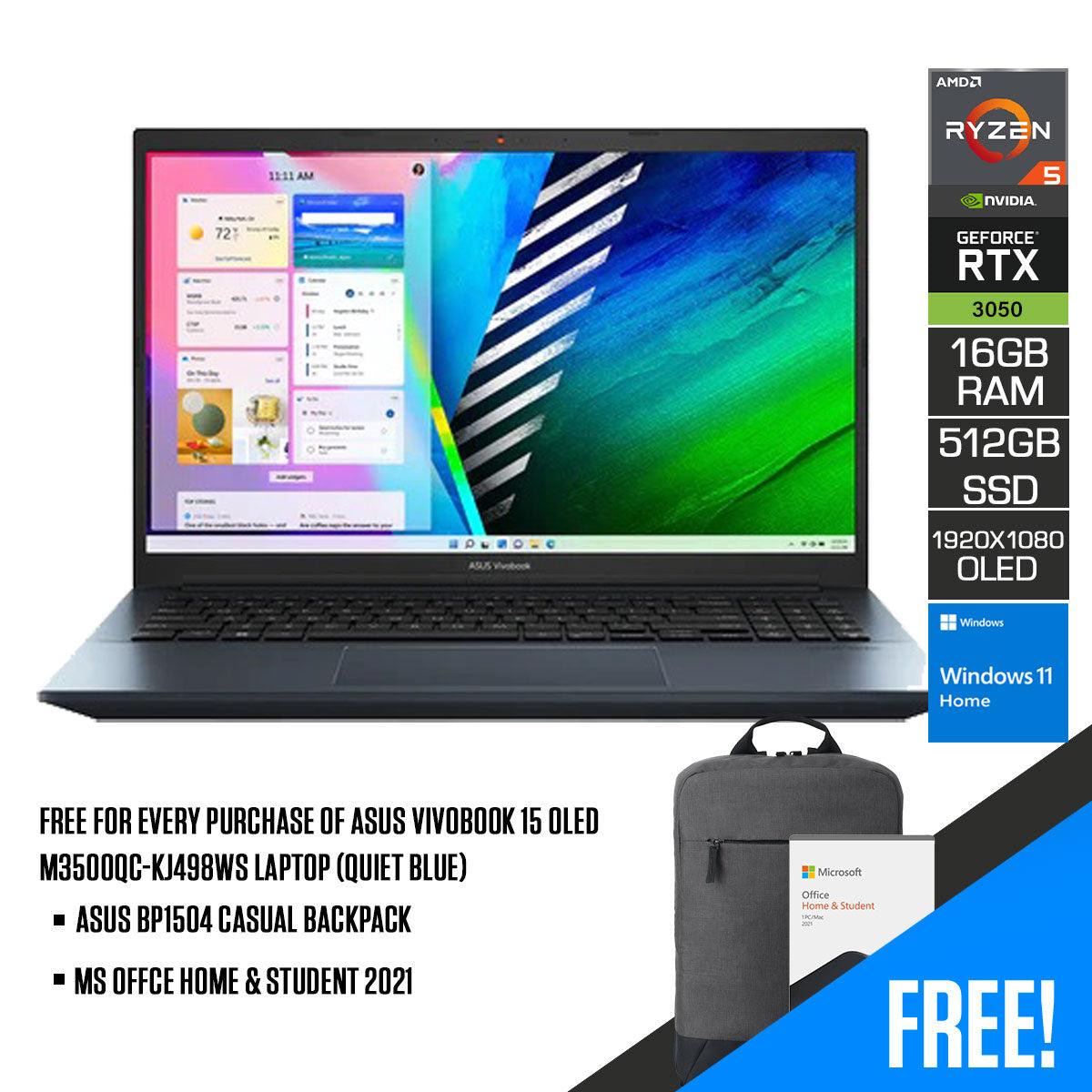 asus-vivobook-15-oled-m3500qc-kj498ws-laptop-15-6-fhd-ryzen-5-5600h-512-gb-ssd-rtx-3050-windows-11-home-ms-office-home-student-2021-asus-bp1504-casual-backpack