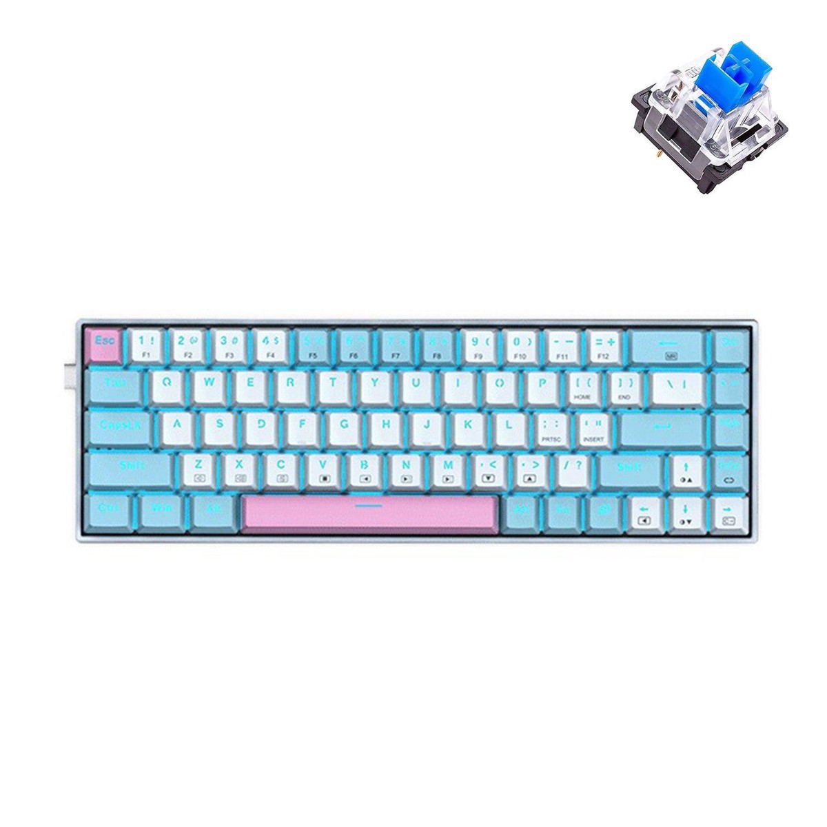 e-yooso-z-686-single-light-68-keys-hot-swappable-mechanical-keyboard-white-blue-blue-switch