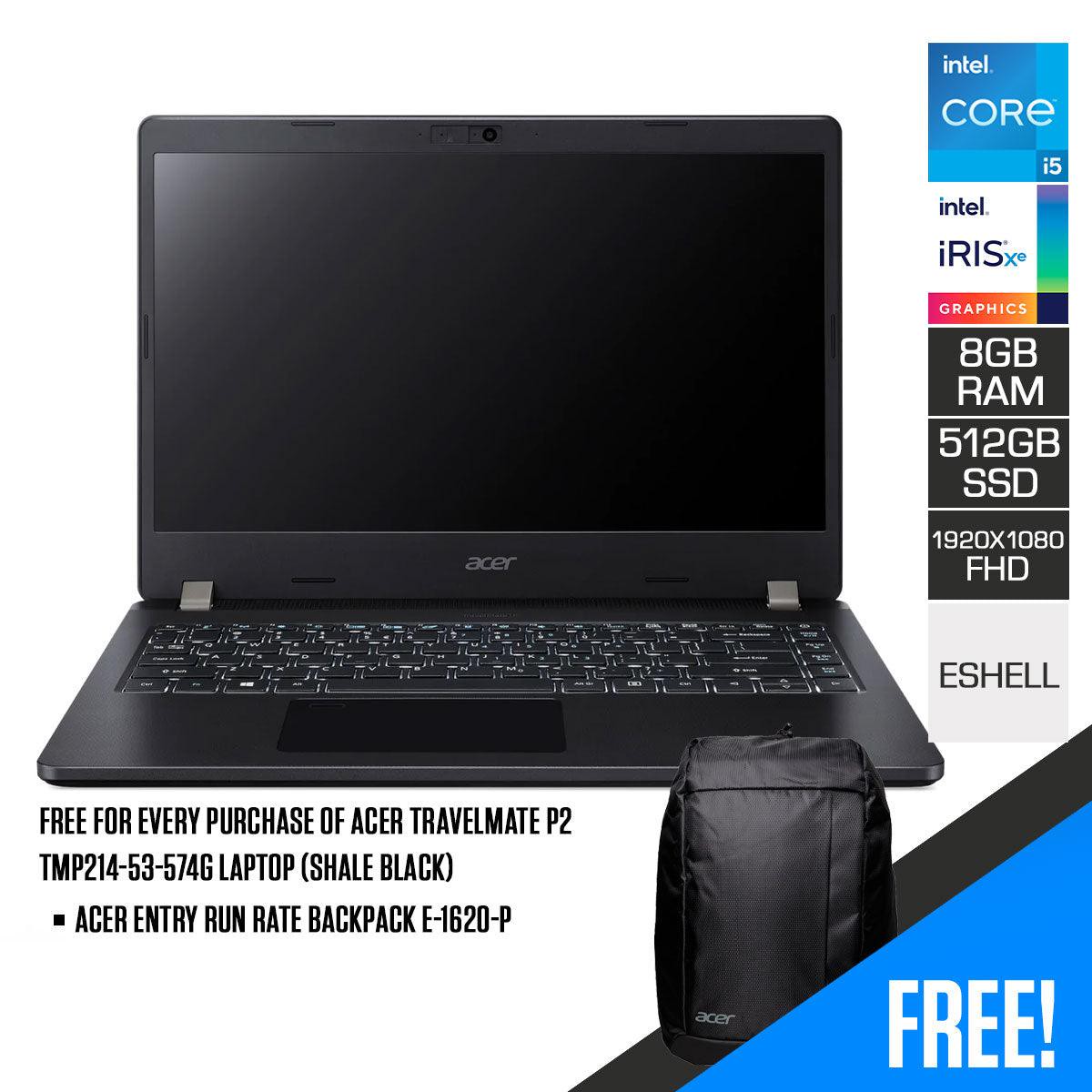 acer-travelmate-p2-tmp214-53-574g-laptop-shale-black-14-fhd-i5-1135g7-8gb-ram-512gb-ssd-intel-iris-xe-graphics-eshell-acer-entry-run-rate-backpack-e-1620-p