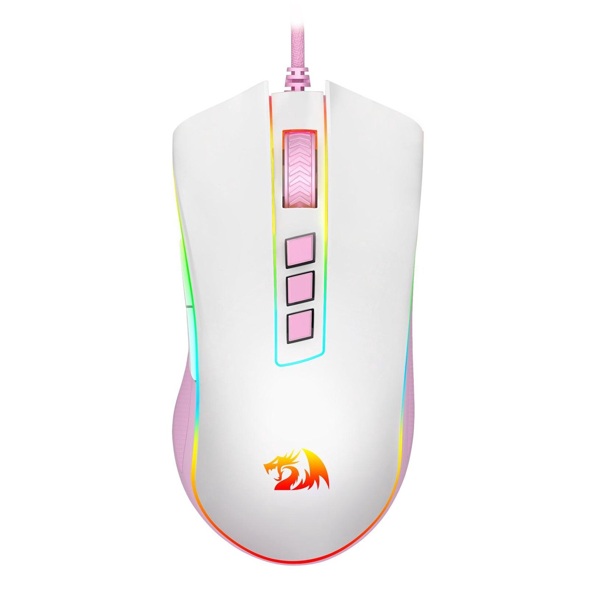 redragon-cobra-gaming-mouse-white-pink-m711wp