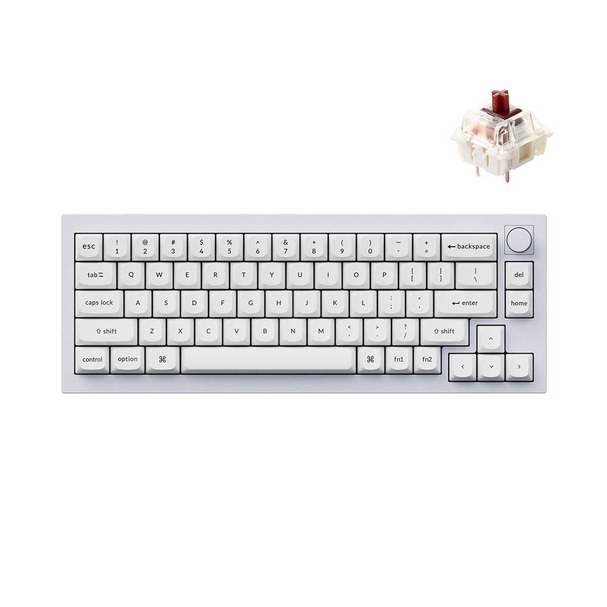 keychron-q2-qmk-custom-mechanical-knob-version-hot-swappable-rgb-keyboard-shell-white-gateron-g-pro-brown-switch-q2p3
